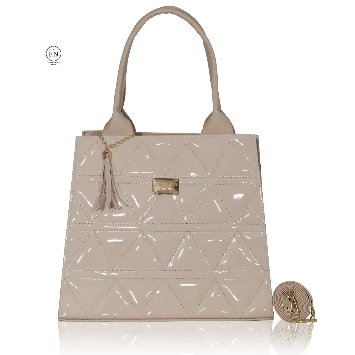 Bolsa ADRIANA – Sofisticación acolchada con acabado brillante - Imagen 6