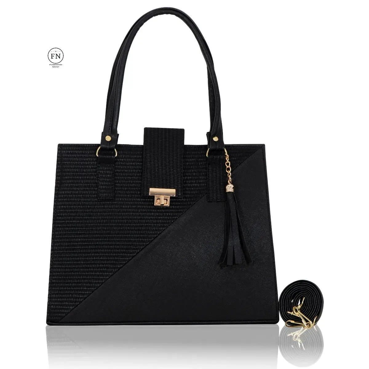 Bolsa BRENDA – Diseño moderno con contraste sofisticado - Imagen 2