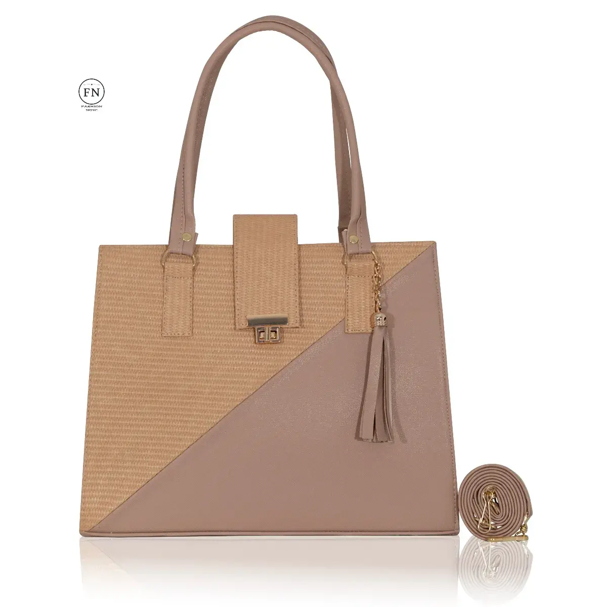 Bolsa BRENDA – Diseño moderno con contraste sofisticado - Imagen 3