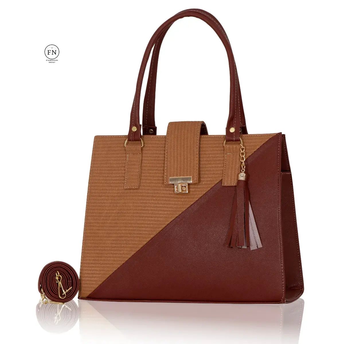 Bolsa BRENDA – Diseño moderno con contraste sofisticado - Imagen 5