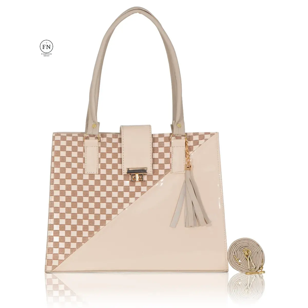 Bolsa BRENDA – Diseño moderno con contraste sofisticado - Imagen 6