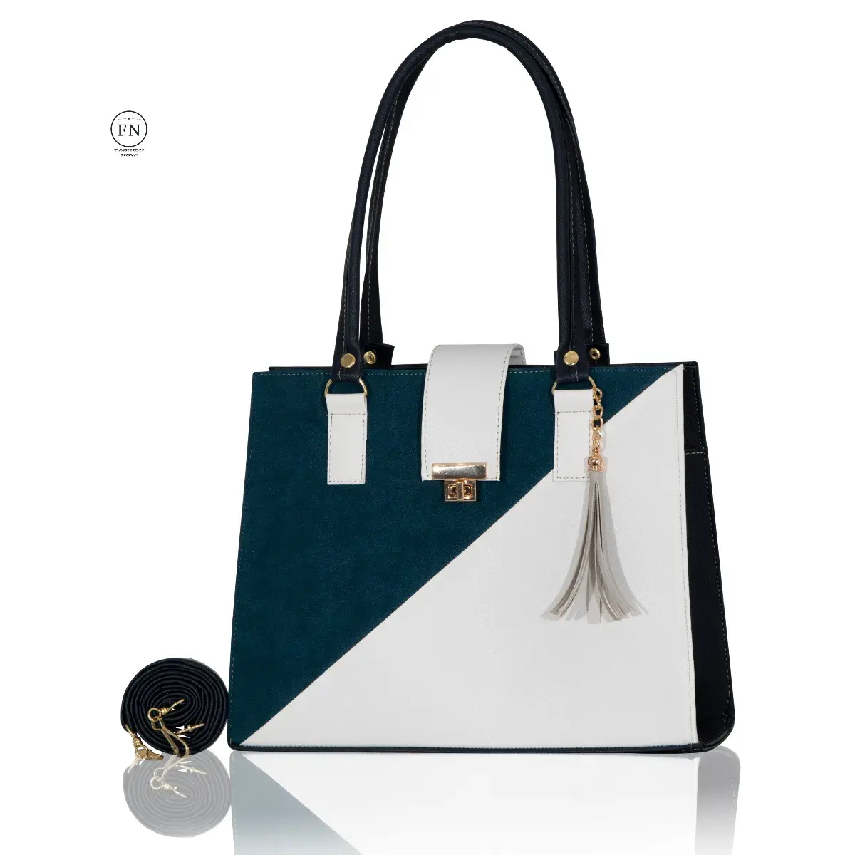 Bolsa BRENDA – Diseño moderno con contraste sofisticado - Imagen 8