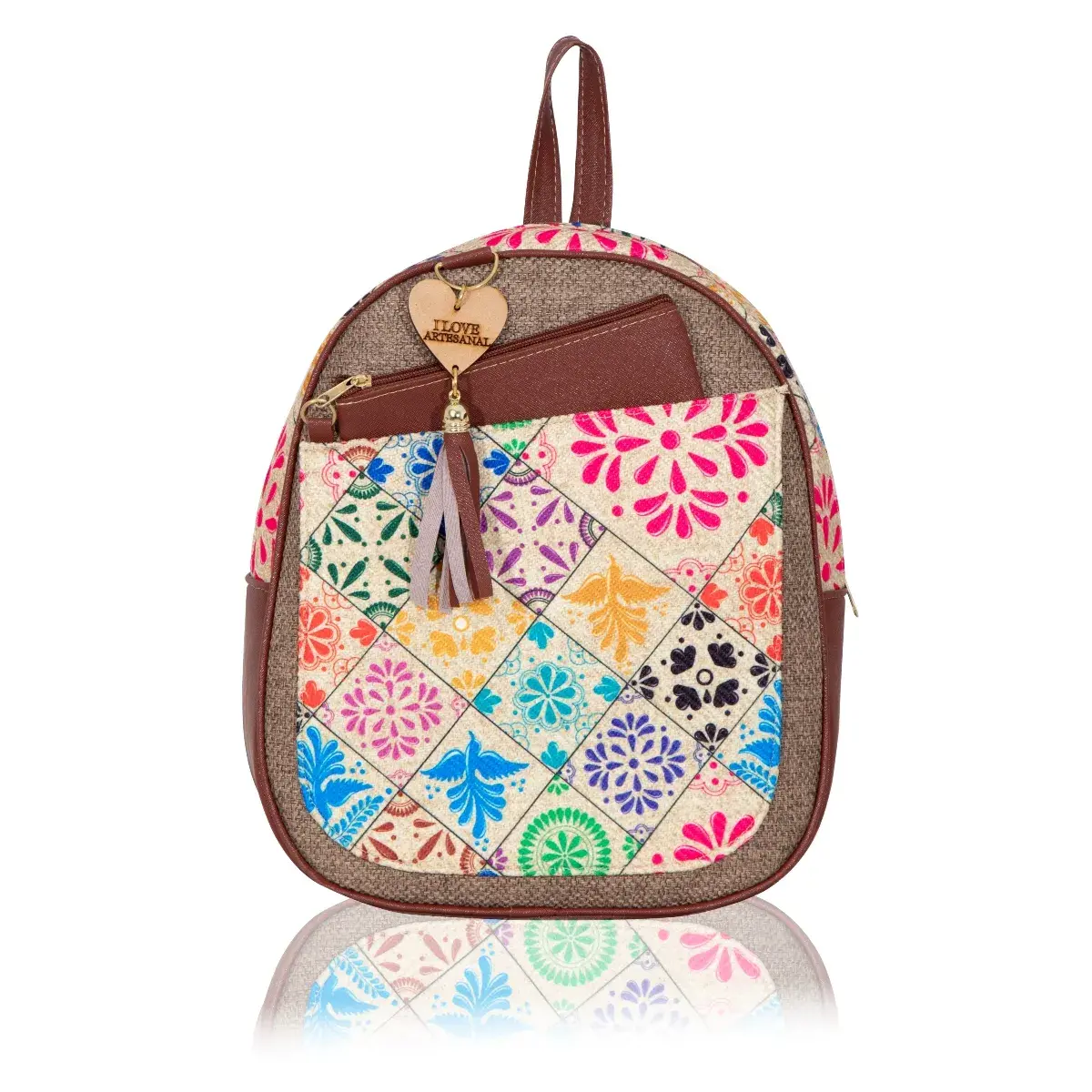 Catarina Mochila Artesanal Mexicana de Yute Moderna Chic 3 Catarina Mochila Artesanal Mexicana de Yute Moderna Chic - Imagen 3