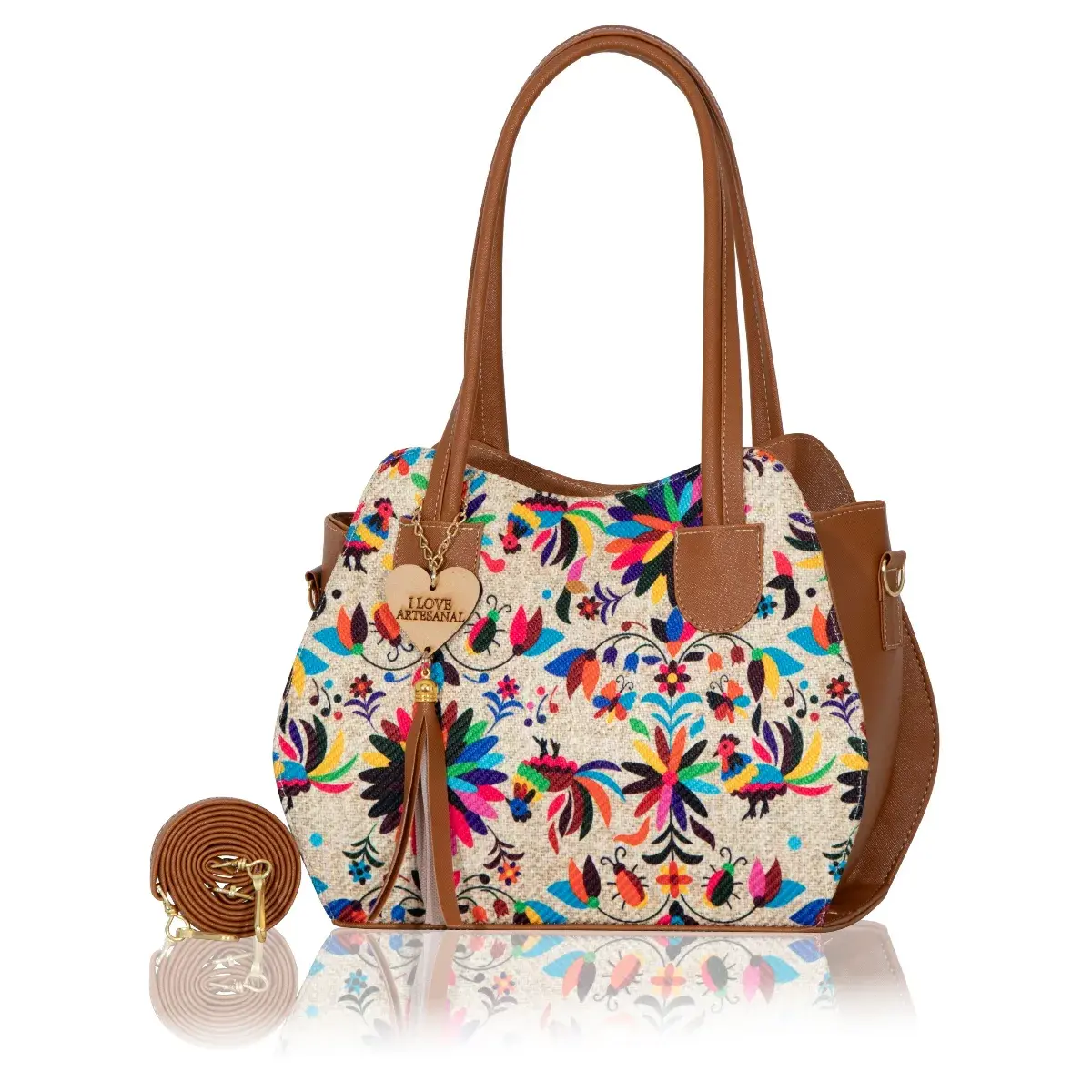 Deysi Bolsa Mexicana de Yute Natural para Diario 9 Deysi Bolsa Mexicana de Yute Natural para Diario - Imagen 9