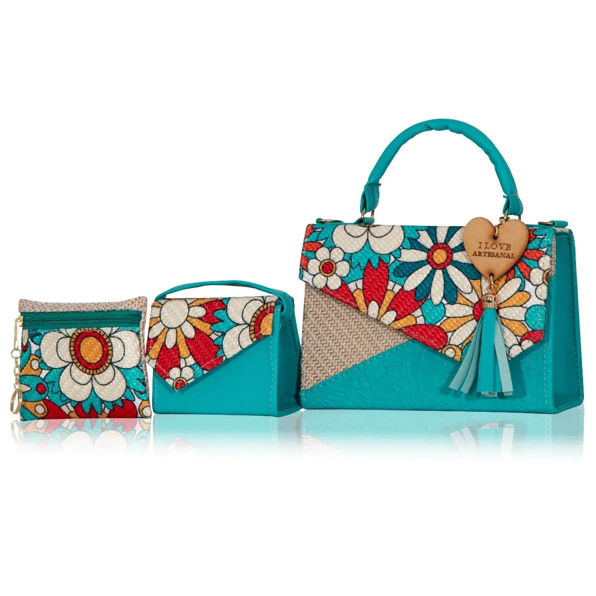 Set Crossbody de 3 piezas Artesanal Mexicana Penelope – Funcionalidad con Estilo 7 Set Crossbody de 3 piezas Artesanal Mexicana Penelope – Funcionalidad con Estilo - Imagen 7