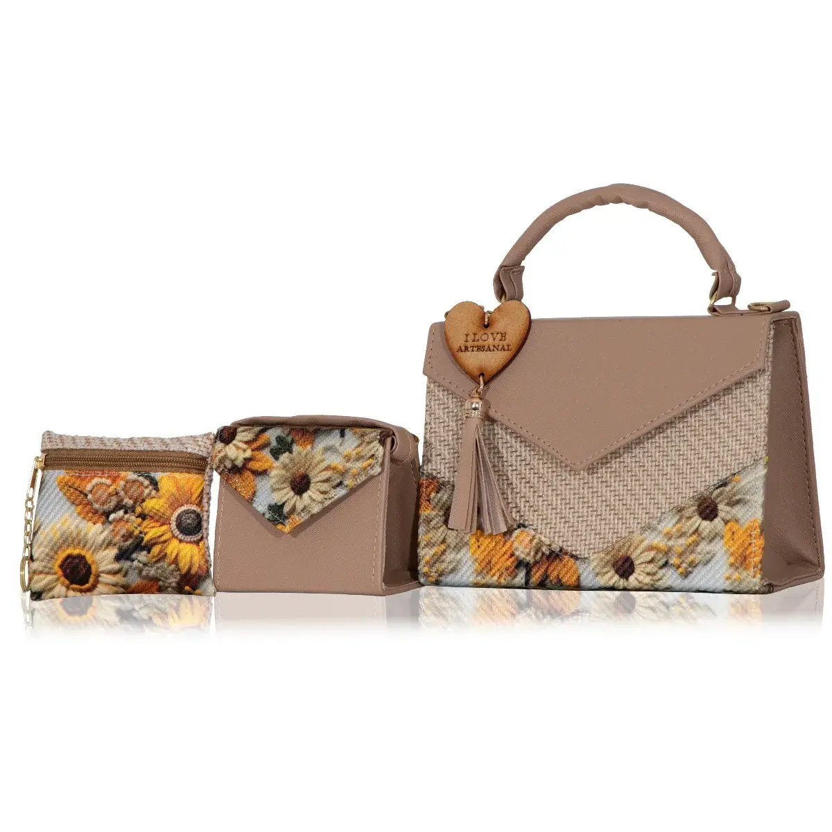 Set Crossbody de 3 piezas Artesanal Mexicana Romelia – El Detalle que Hace la Diferencia 4 Set Crossbody de 3 piezas Artesanal Mexicana Romelia – El Detalle que Hace la Diferencia - Imagen 4