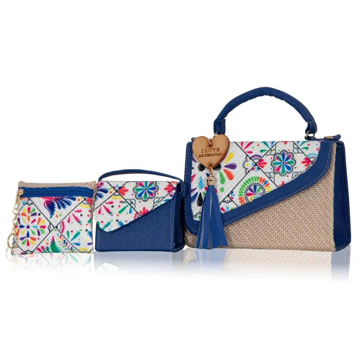 Set Crossbody de 3 piezas Artesanal Mexicana Ramira – Donde el Estilo se Vuelve Práctico 6 Set Crossbody de 3 piezas Artesanal Mexicana Ramira – Donde el Estilo se Vuelve Práctico - Imagen 6