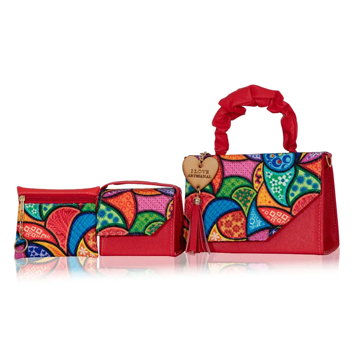 Set Crossbody de 3 piezas Artesanal Mexicana Renata – Diseñada para Brillar a Diario 3 Set Crossbody de 3 piezas Artesanal Mexicana Renata – Diseñada para Brillar a Diario - Imagen 3